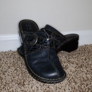 B.O.C Born Concept Black Slide Mule Clog Size 6